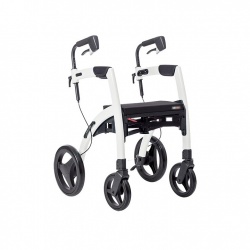Rollz Motion 2.1 Pebble White Combined Rollator and Wheelchair
